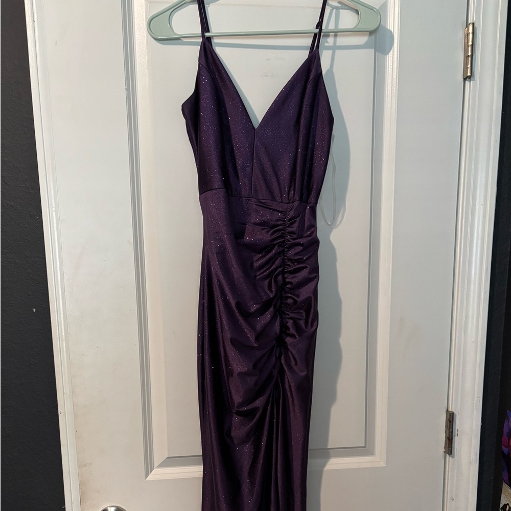 Honey and Rosie Deep Purple Maxi Dress